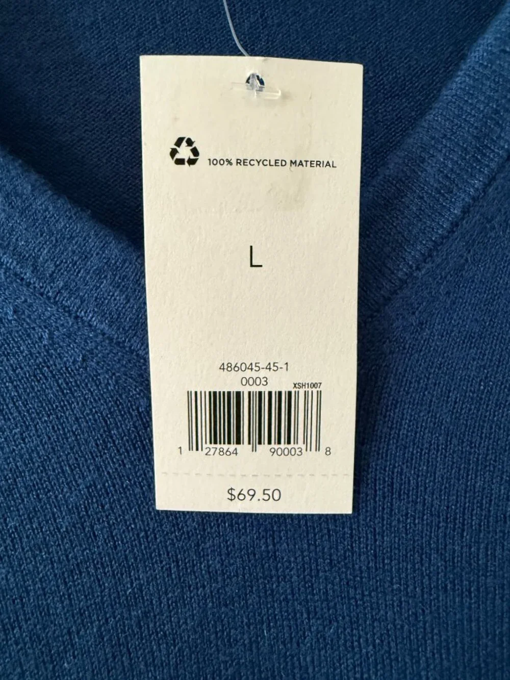 NWT Banana Republic Luxury Blend V-Neck Sweater Silk Cashmere Size Large